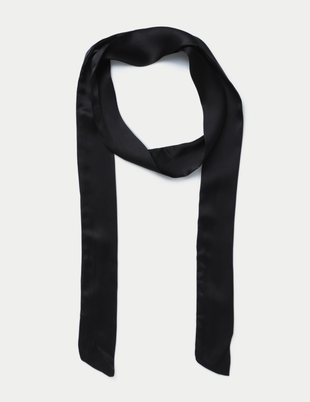 Small black silk scarf discount