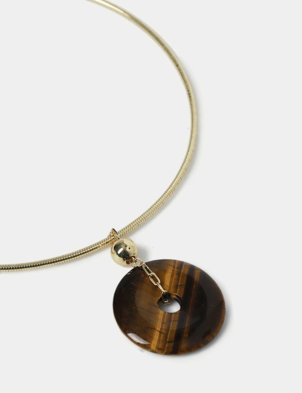 Real Stone Torc Necklace 2 of 2