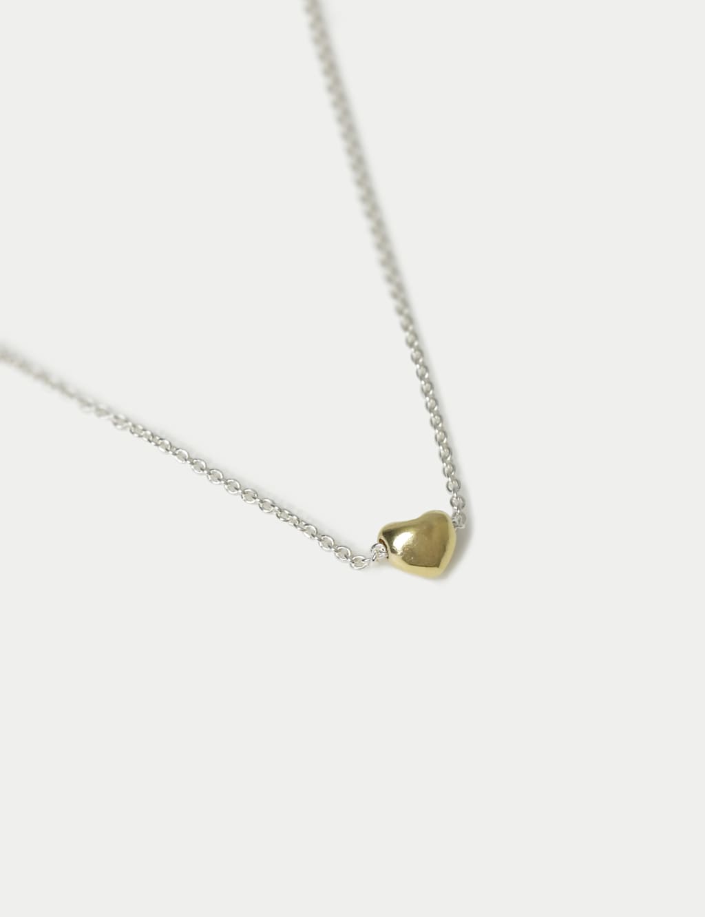 925 Sterling Silver Heart Necklace 3 of 3