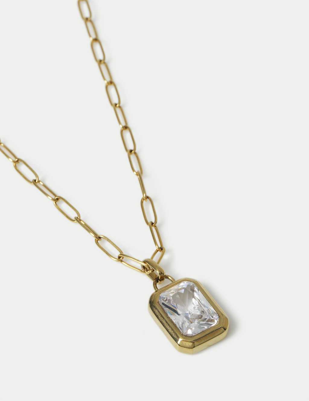 Cubic Zirconia Pendant Necklace 2 of 2
