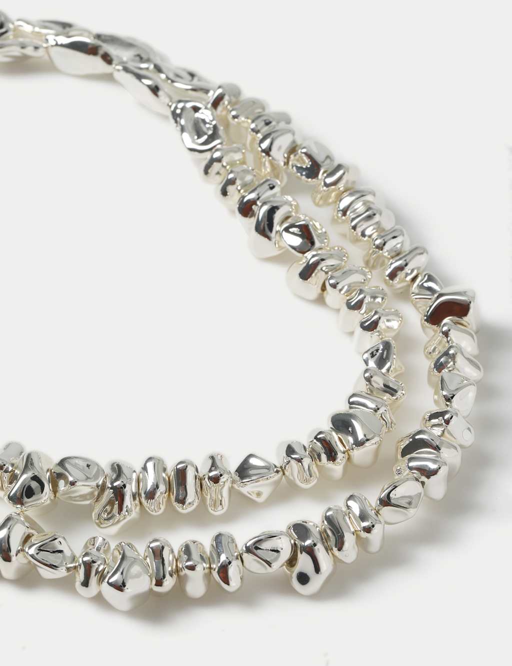 Nugget Detail Multi Row Necklace 2 of 2