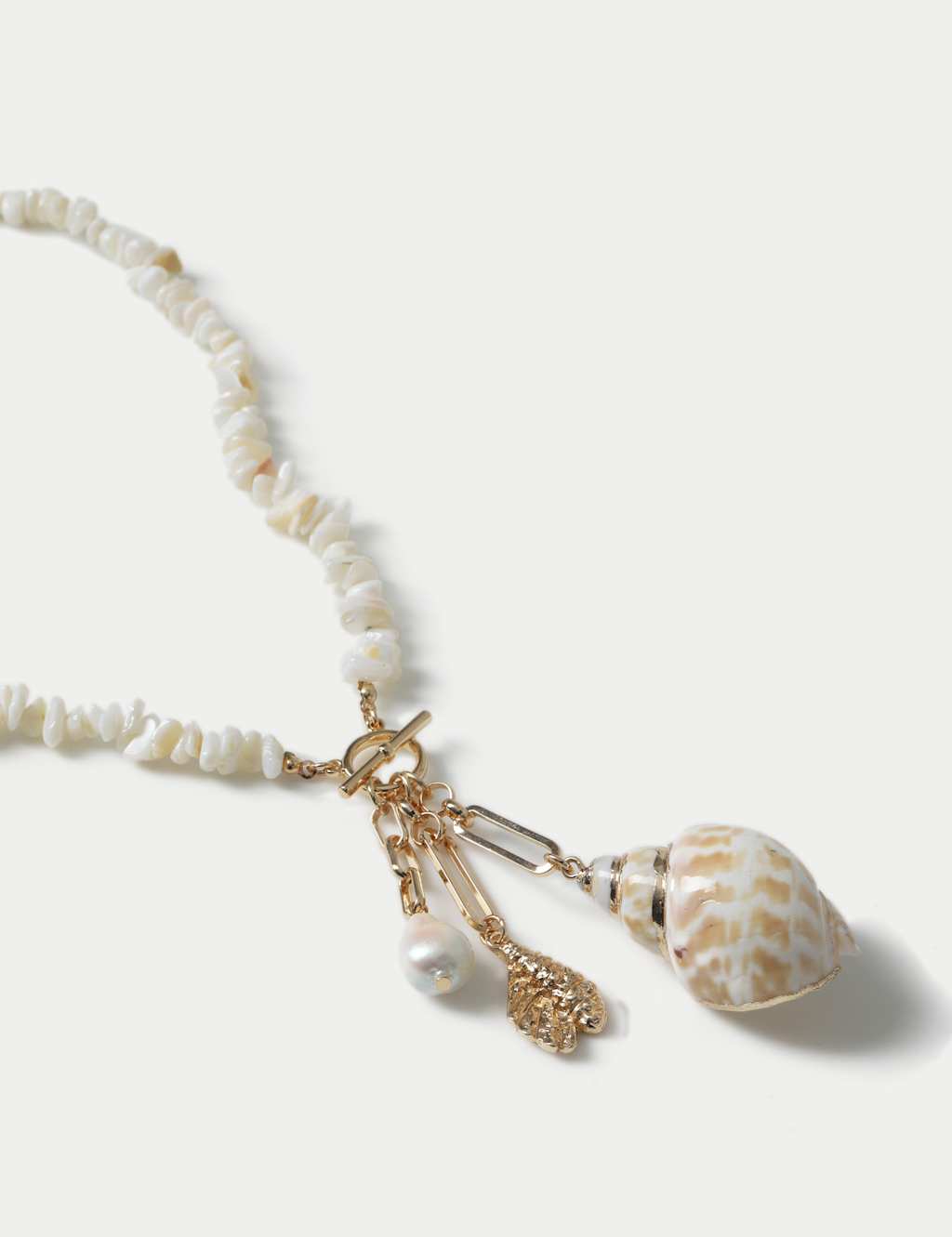 Chipping Shell Charm Necklace 2 of 2