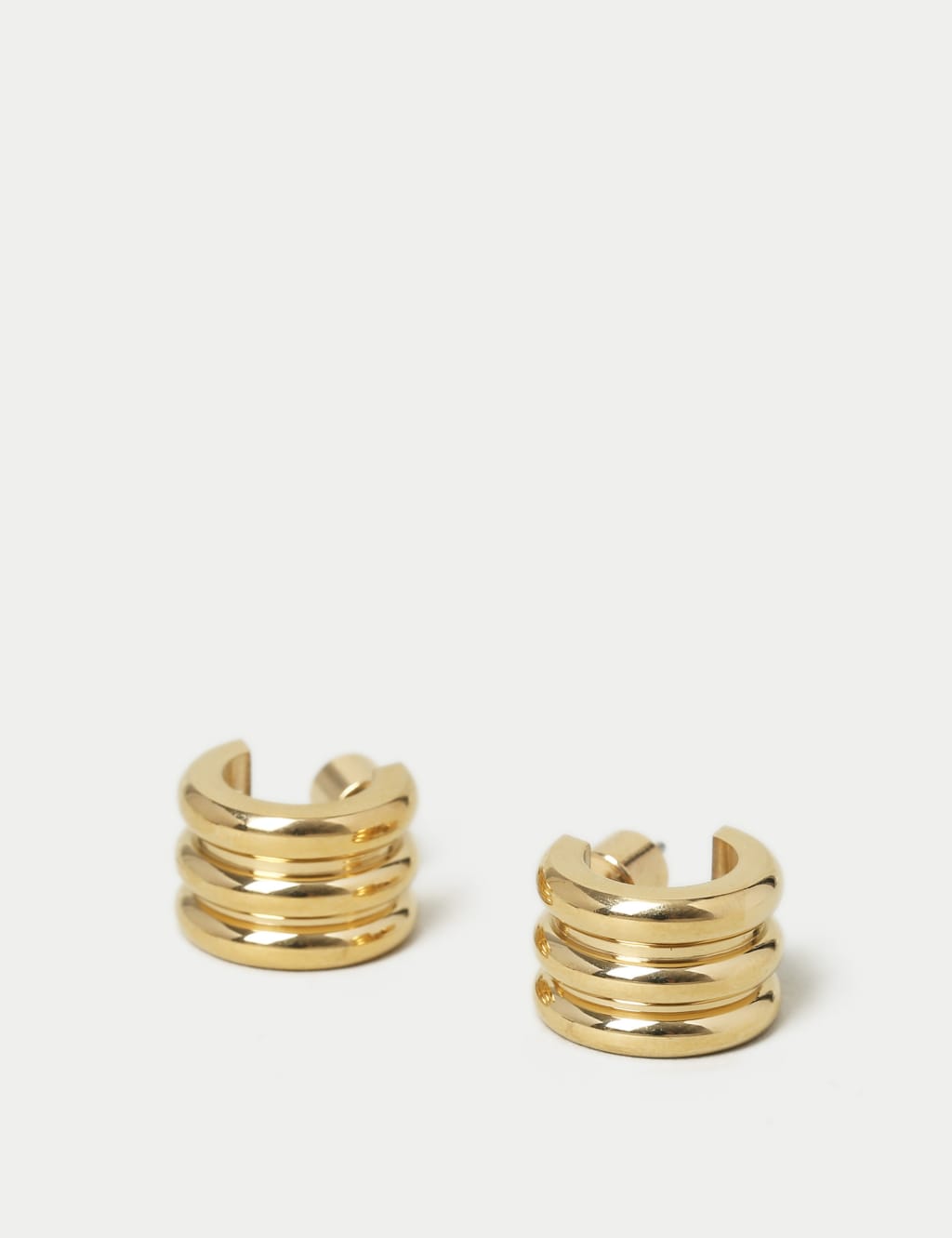 Stainless Steel Barrell Earrings 2 of 2