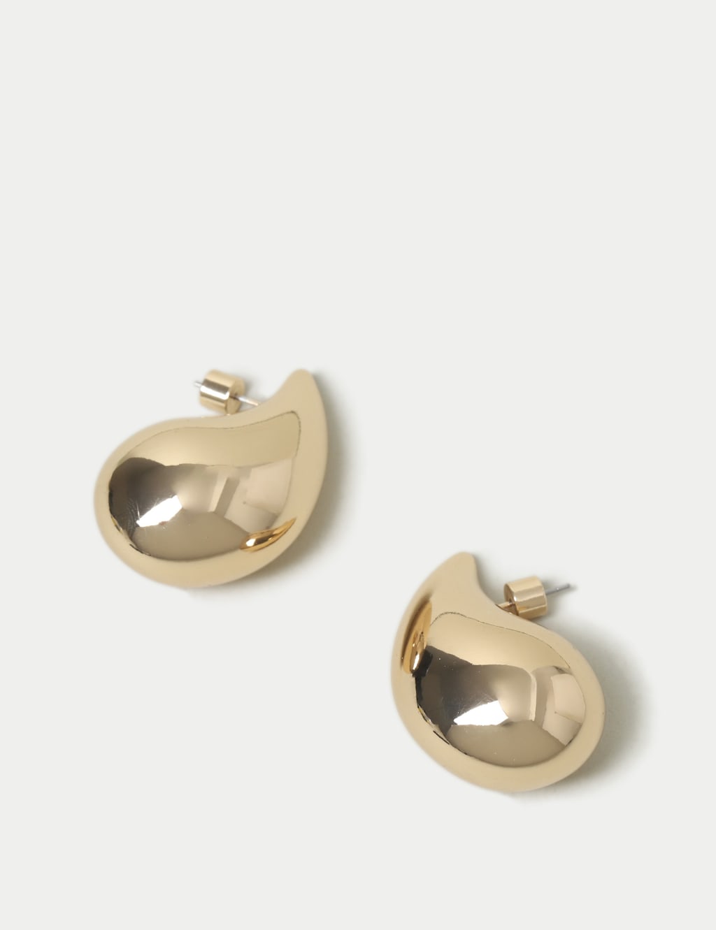 Gold Maxi Tear Drop Stud 2 of 2
