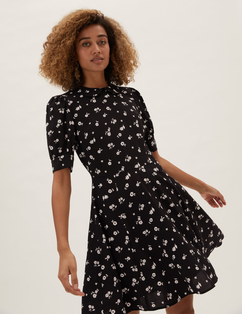 Peter pan collar skater dress discount