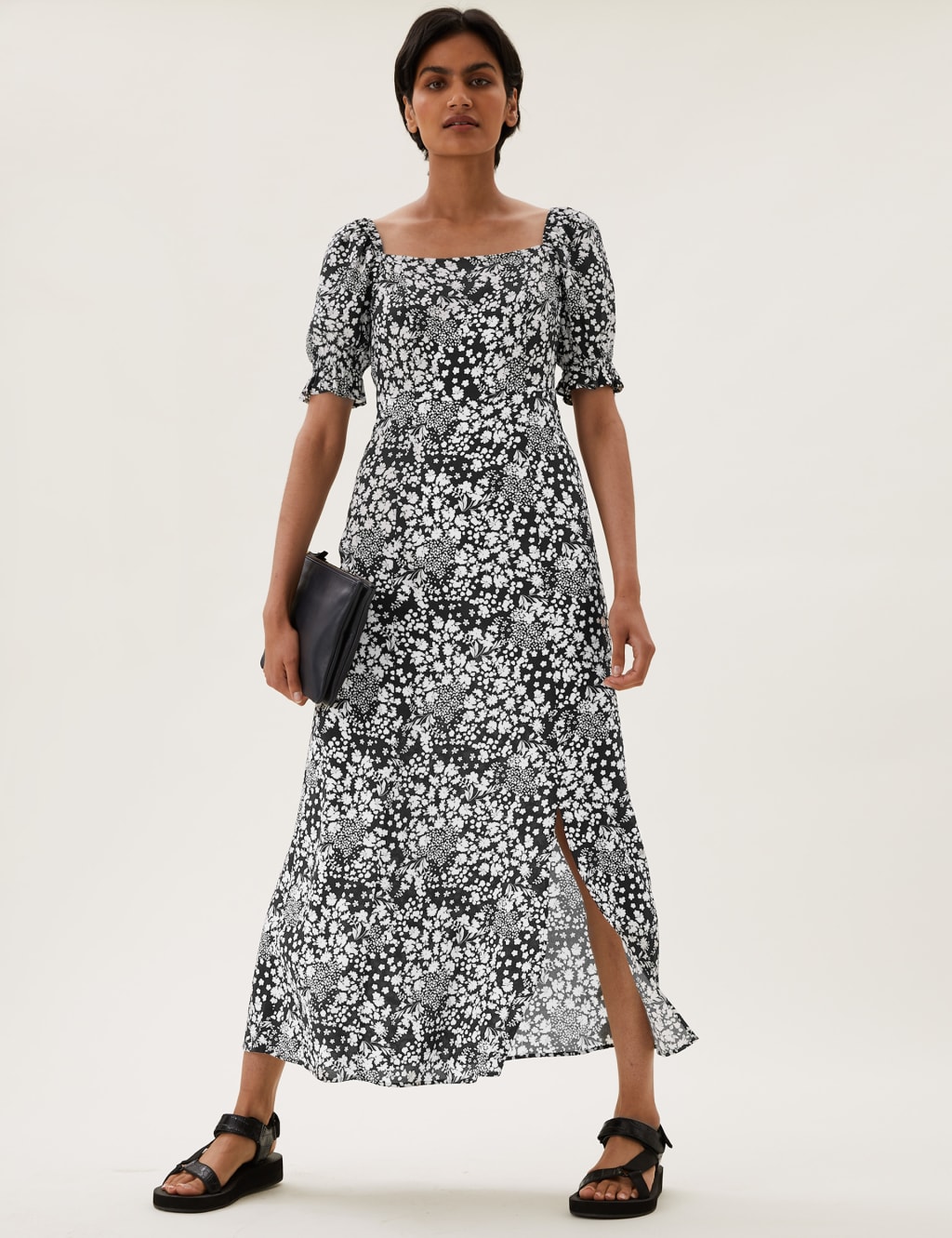 Square neck tea dress outlet