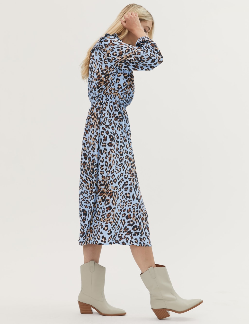 Leopard print dress marks and spencer top