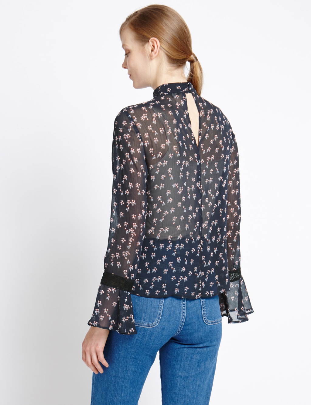 Ditsy Print Blouse 3 of 3