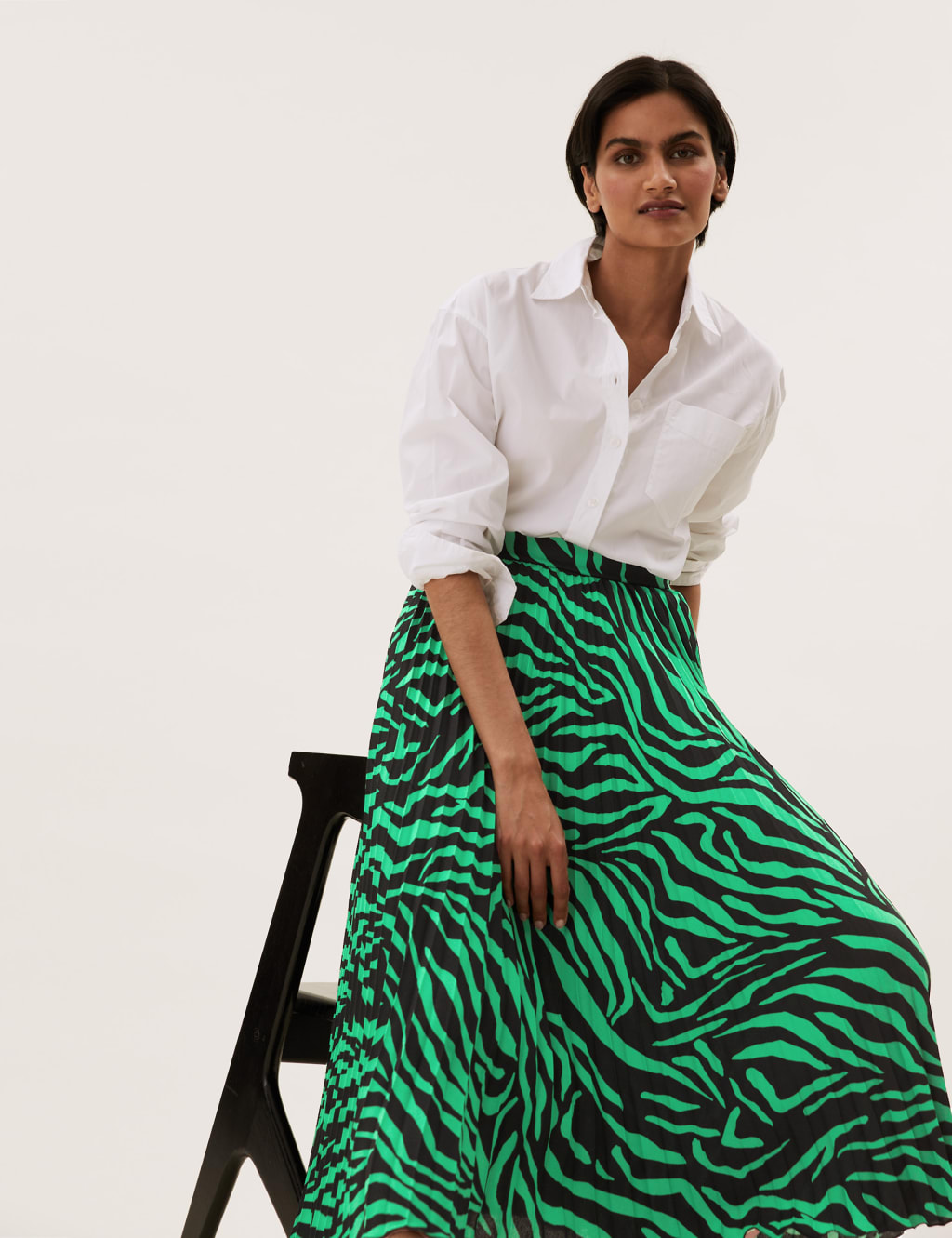 Green skirt m&s deals