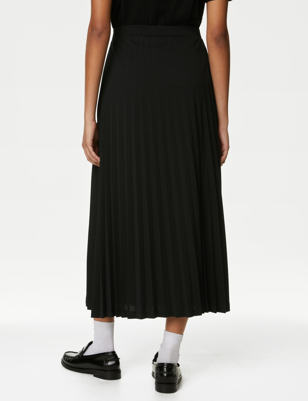Jersey pleated skirt outlet