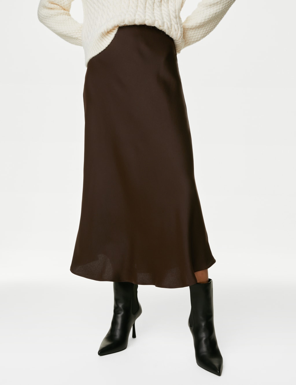 Satin Midaxi Slip Skirt 3 of 5