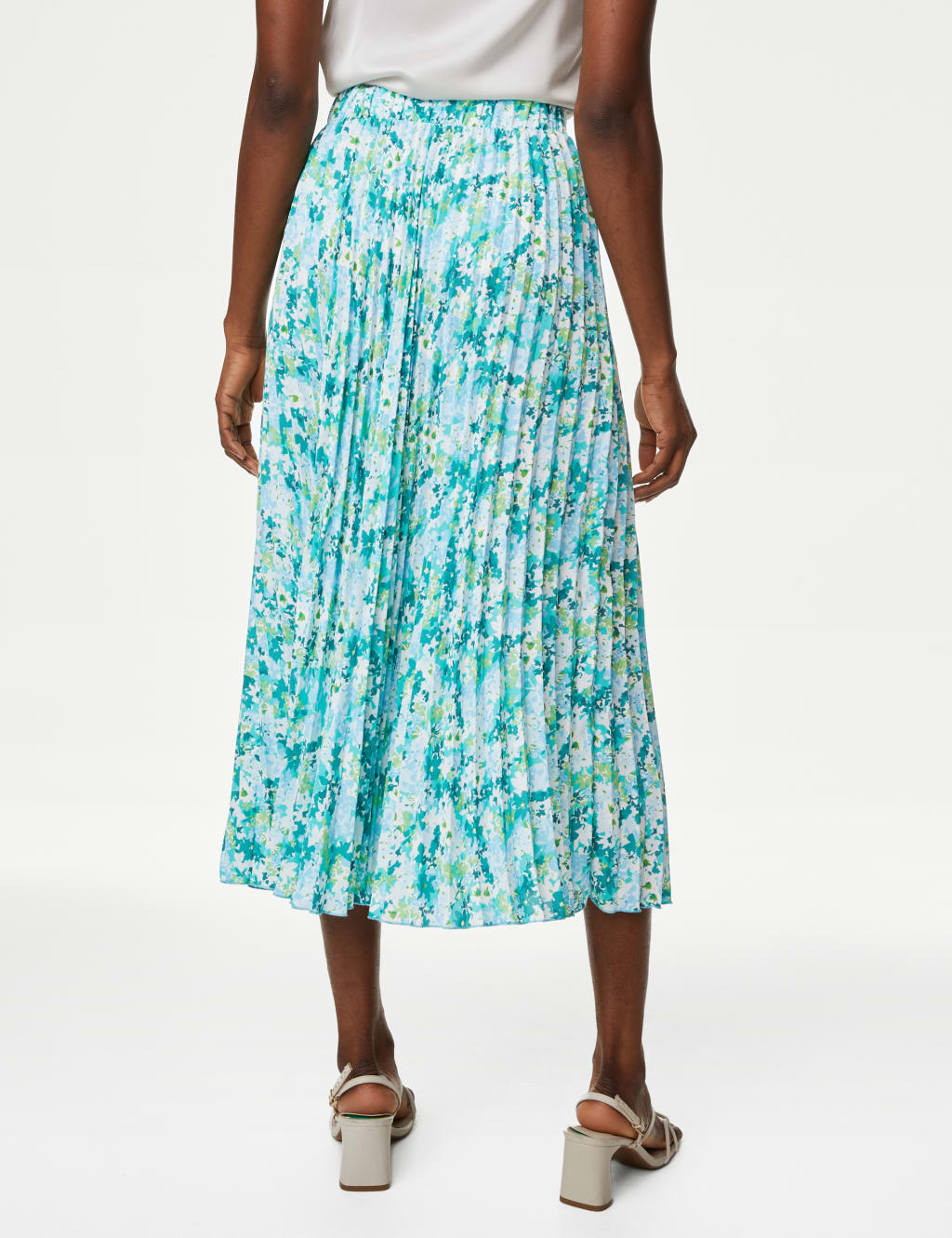 Floral Pleated Midaxi Skirt 5 of 5