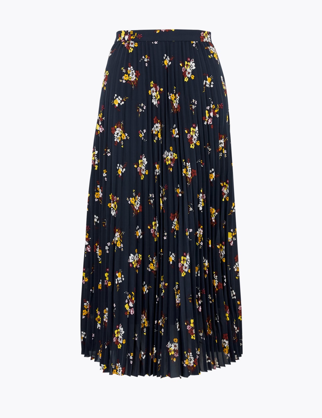 Floral Pleated Midi Skirt M S Collection M S