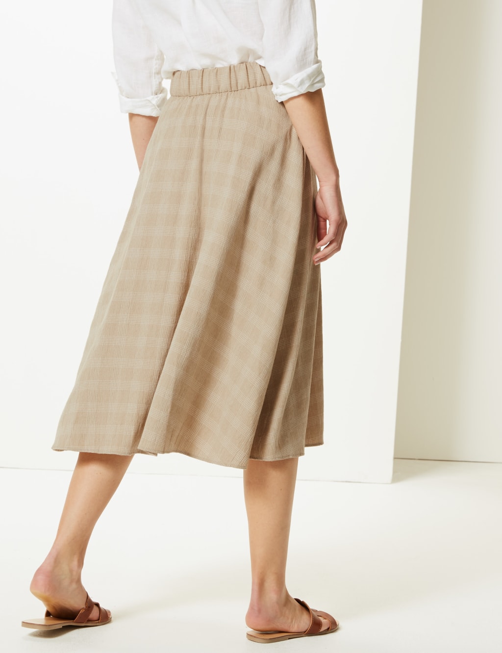 Checked Wrap Skirt 3 of 4