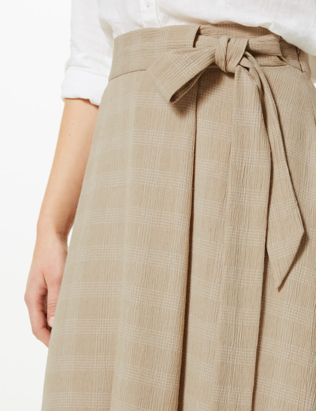 Checked Wrap Skirt 4 of 4