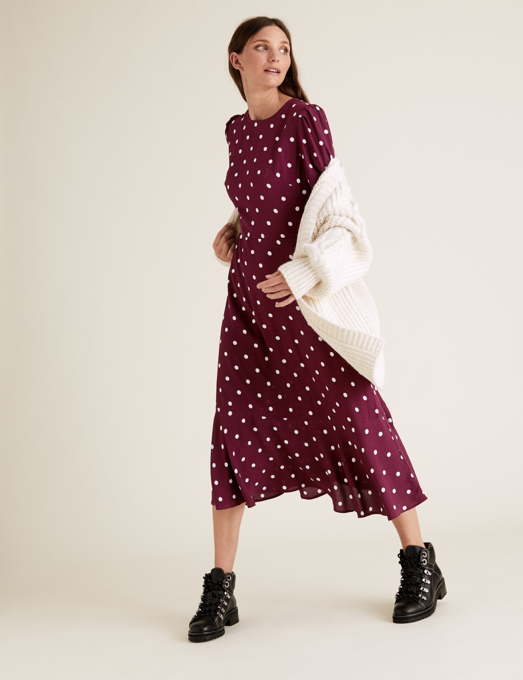 Polka dot dress marks and spencer hotsell