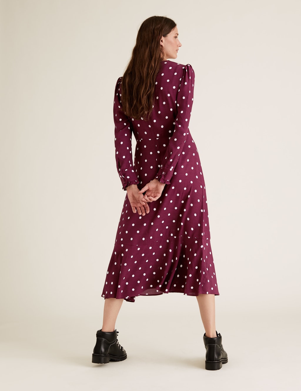 M and s polka dot dress new arrivals
