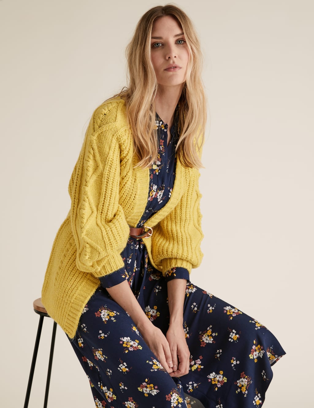 Floral Belted Midi Shirt Dress 3 of 5