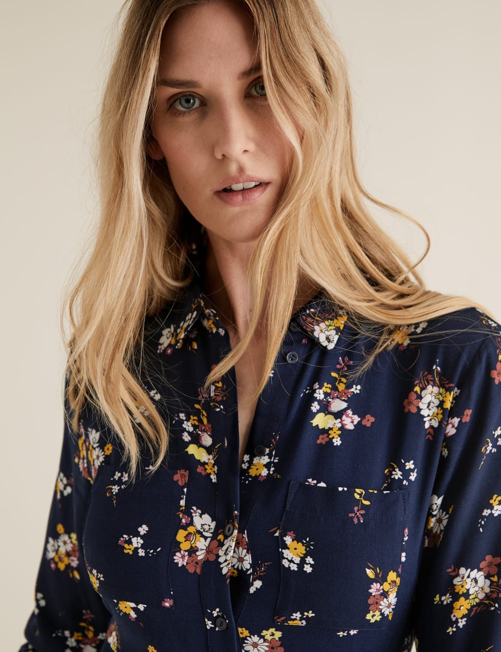Floral Belted Midi Shirt Dress 5 of 5
