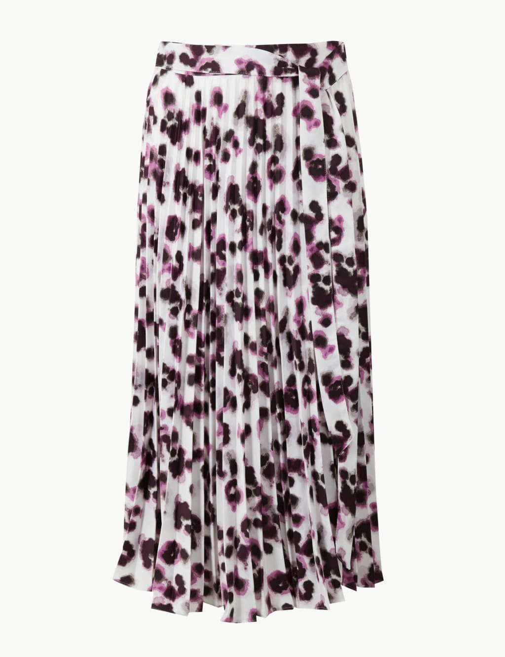 M&s collection animal print pleated midi skirt cheap