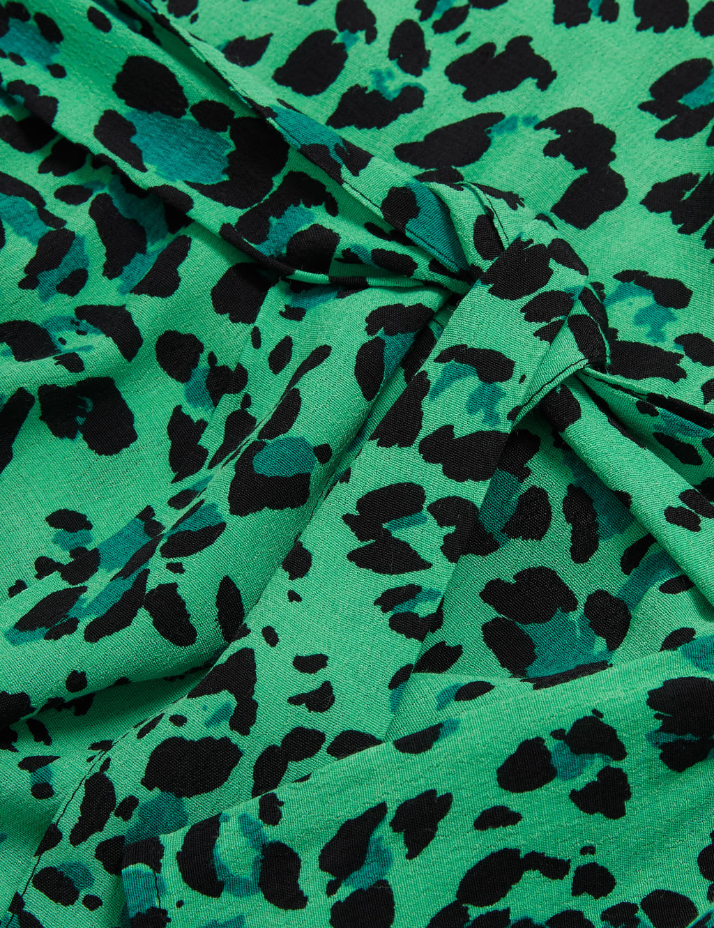 Animal Print V-Neck Belted Midaxi Tea Dress 5 of 5
