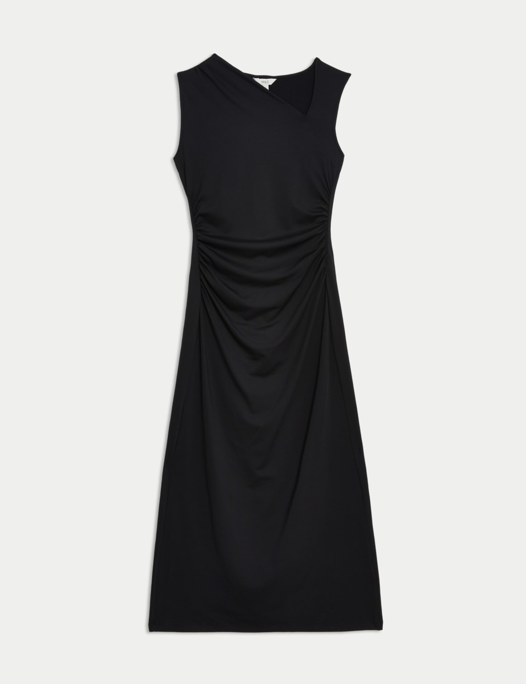Asymmetric Ruched Midaxi Bodycon Dress M S Collection M S