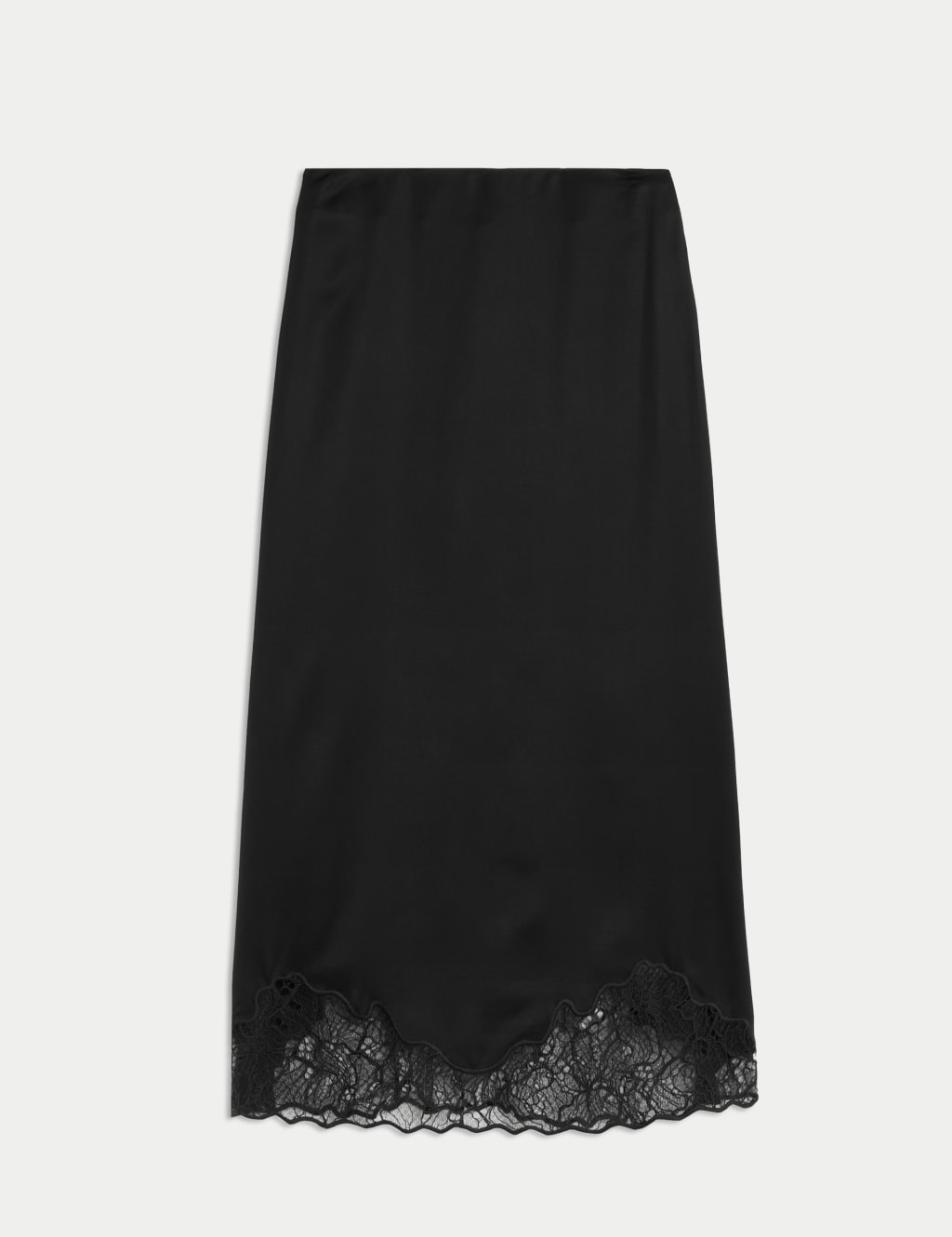 Black lace skirt slip hot sale