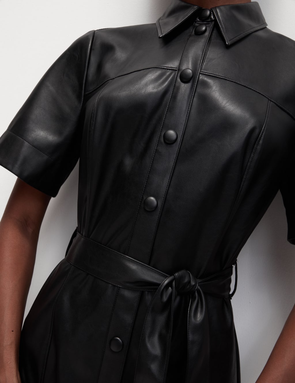 Marks and spencer leather dress outlet