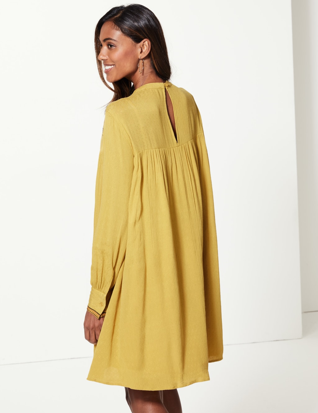 Embroidered Relaxed Mini Dress 4 of 4
