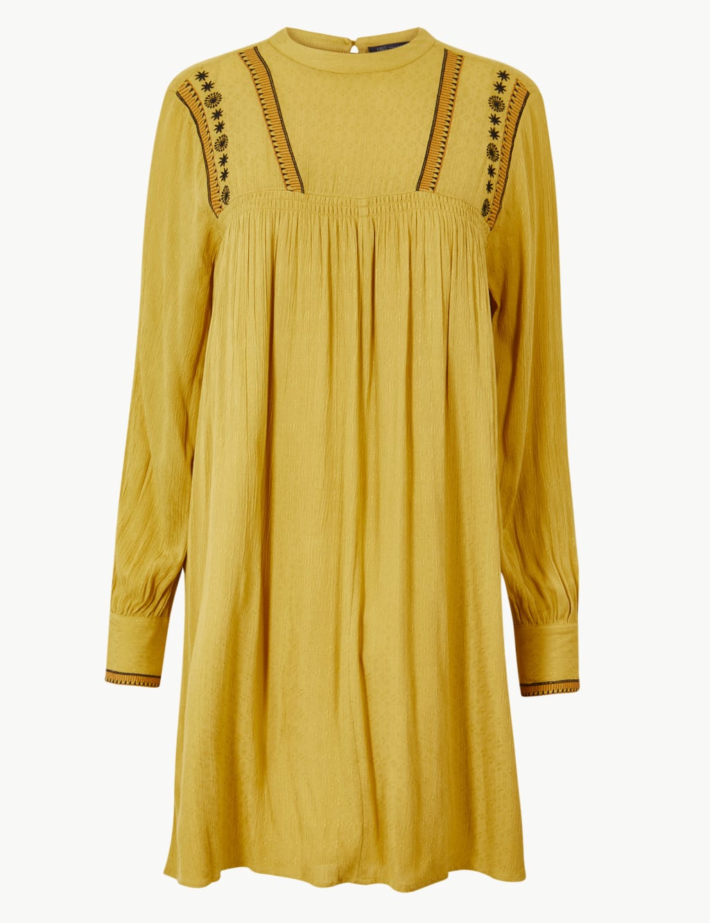 Embroidered Relaxed Mini Dress 2 of 4