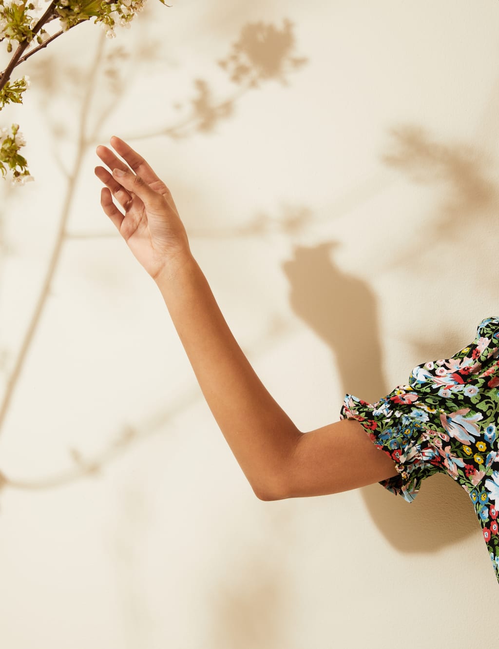 Floral Puff Sleeve Midi Tea Dress 6 of 7