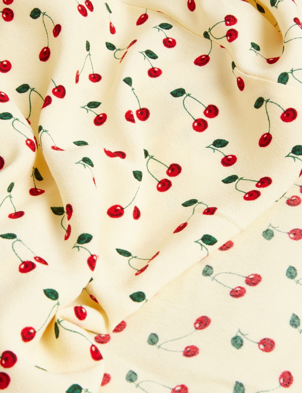 Cherry Print Button Detail Midi Tea Dress 6 of 6