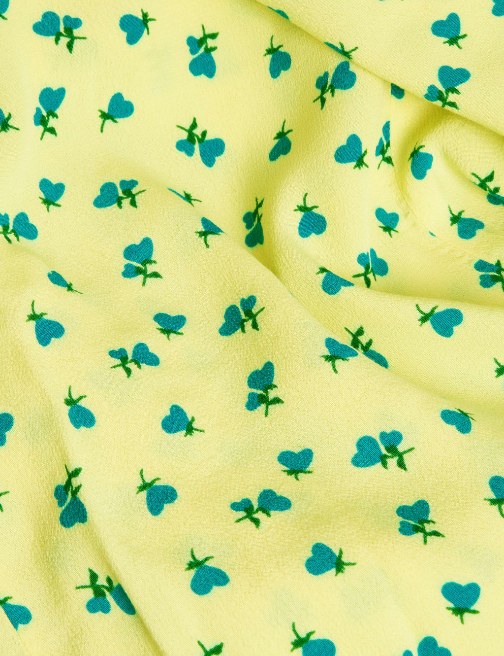 Printed V-Neck Puff Sleeve Midi Tea Dress 7 of 7