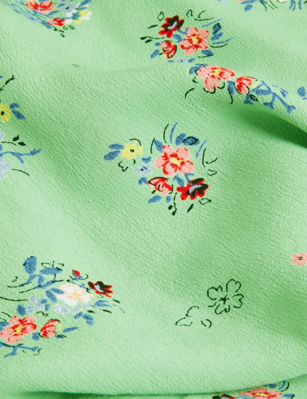 Floral V-Neck Mini Tea Dress 7 of 8