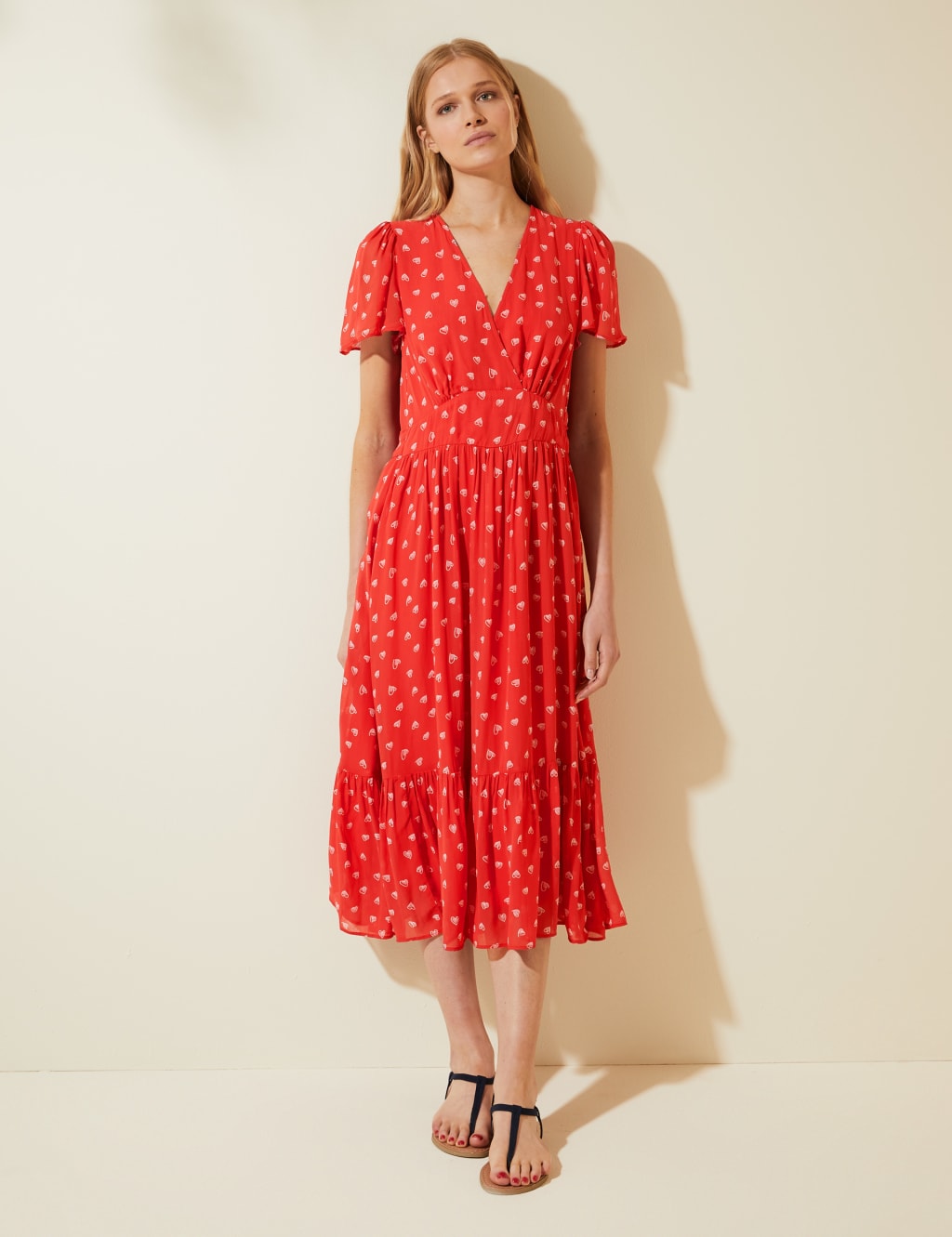 Heart print tea dress new arrivals