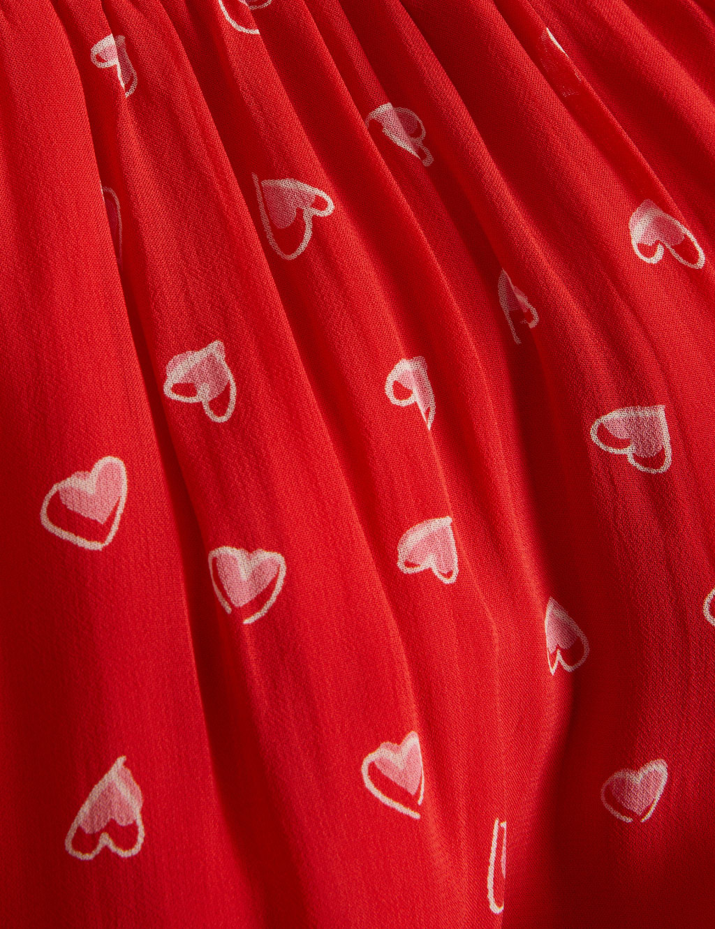Heart Print V-Neck Midi Tea Dress 8 of 8