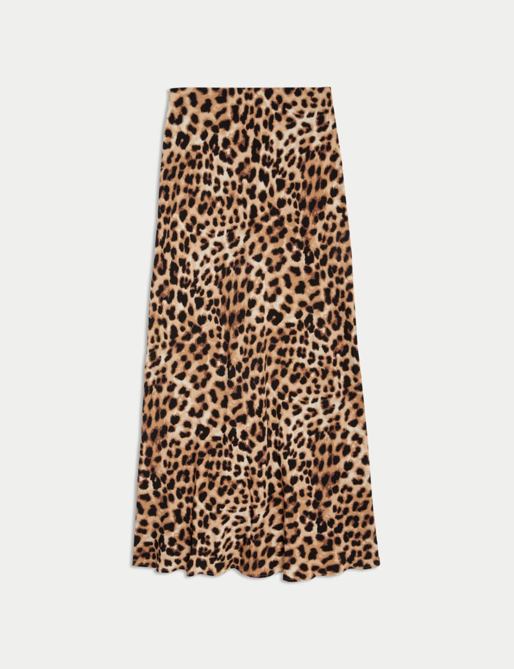 Animal Print Maxi Slip Skirt