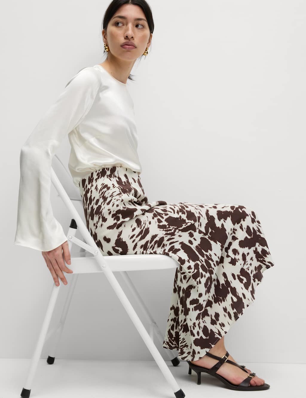 Animal Print Midaxi Slip Skirt 4 of 5