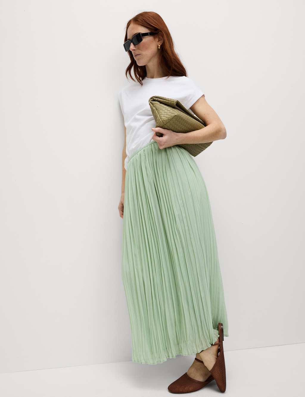 Crinkle Midaxi Column Skirt 5 of 5