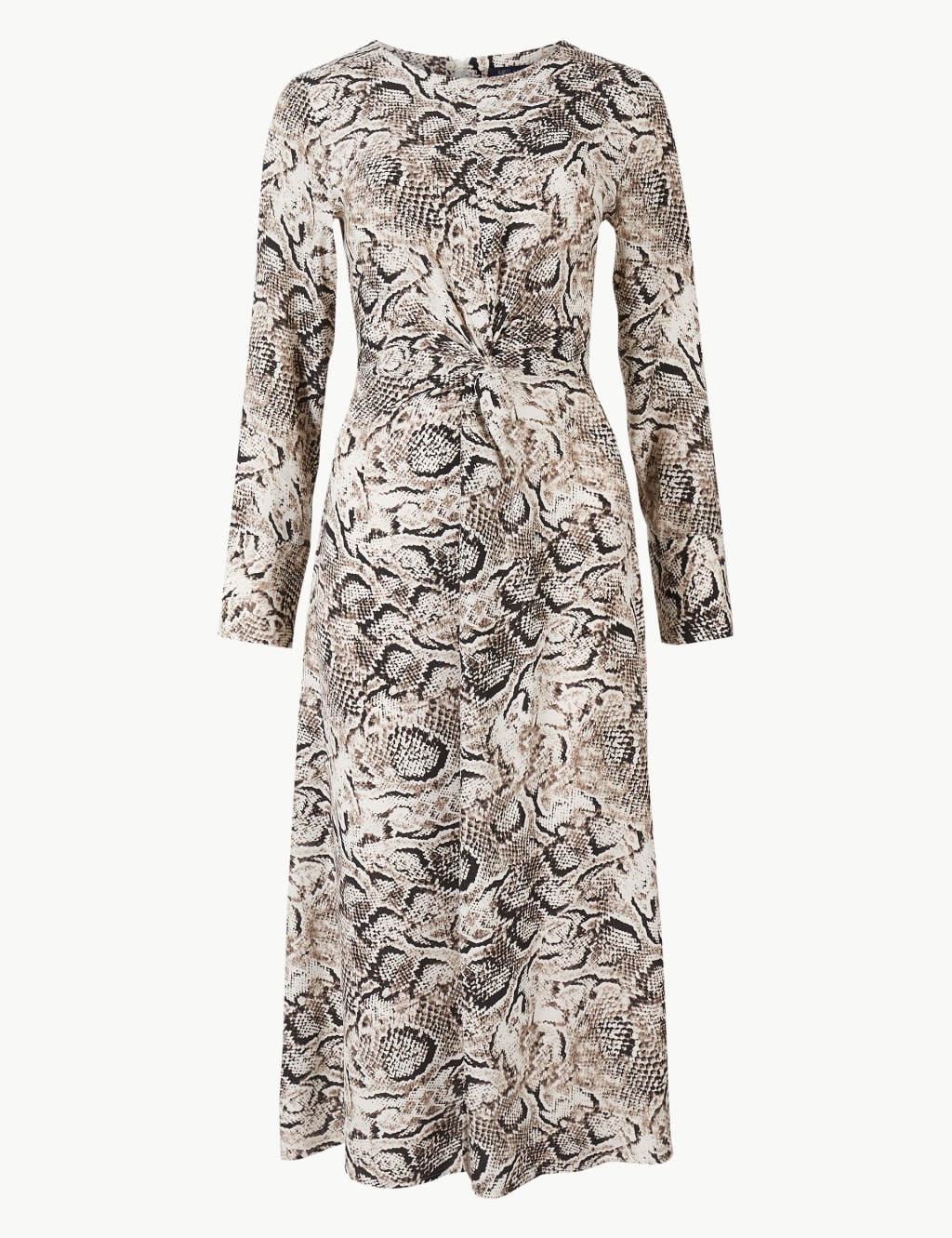 Animal Twist Front Fit & Flare Midi Dress 2 of 5