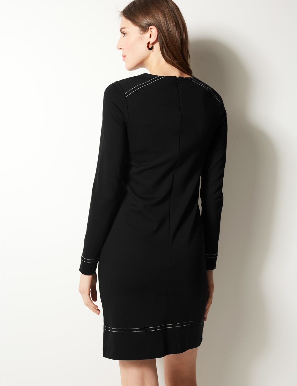Long Sleeve Shift Dress M S Collection M S