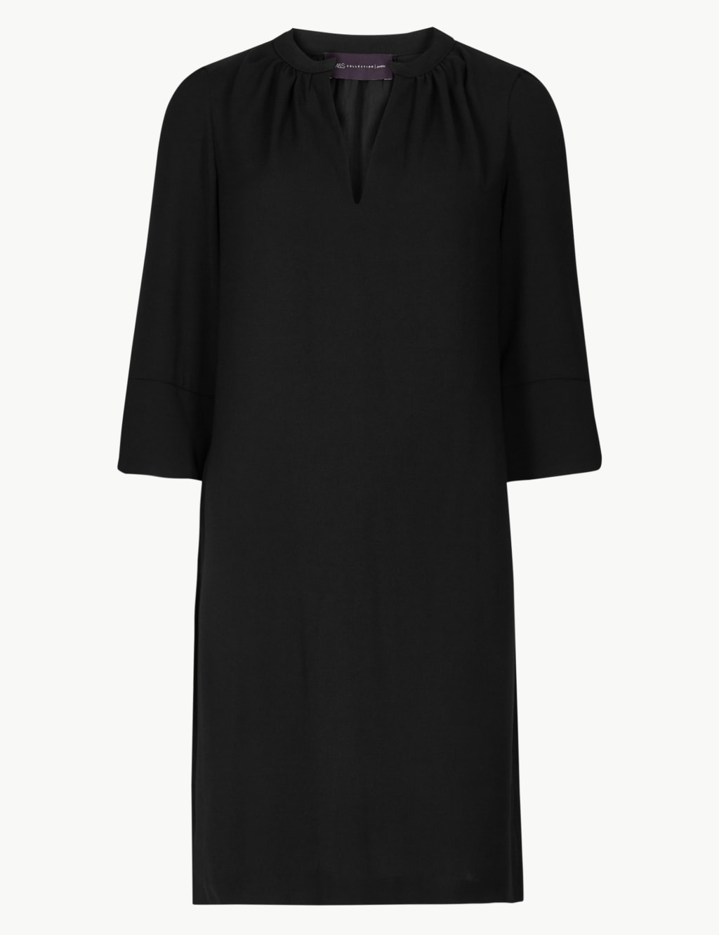 PETITE 3 4 Sleeve Shift Dress M S Collection M S