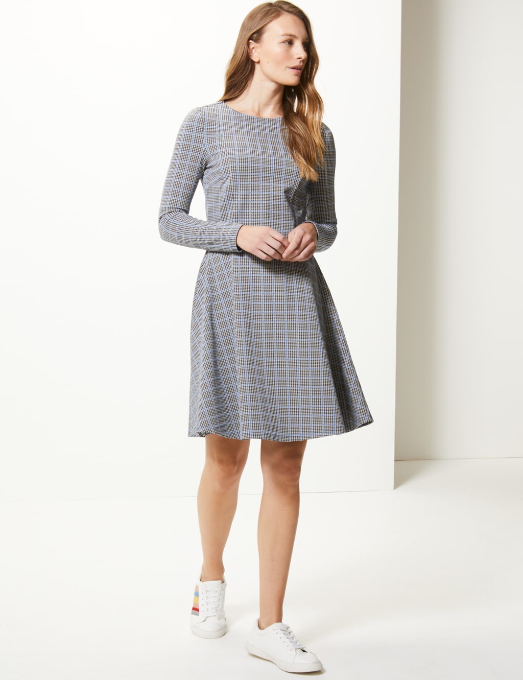 M&s fit and flare dress best sale
