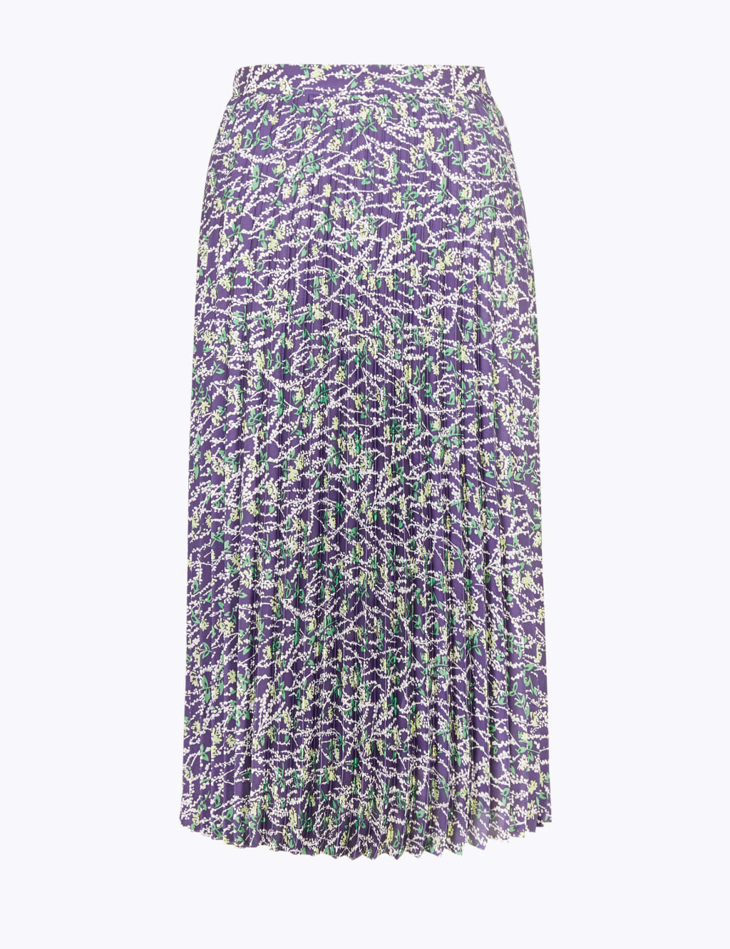 Floral Pleated Midi Skirt 2 of 5