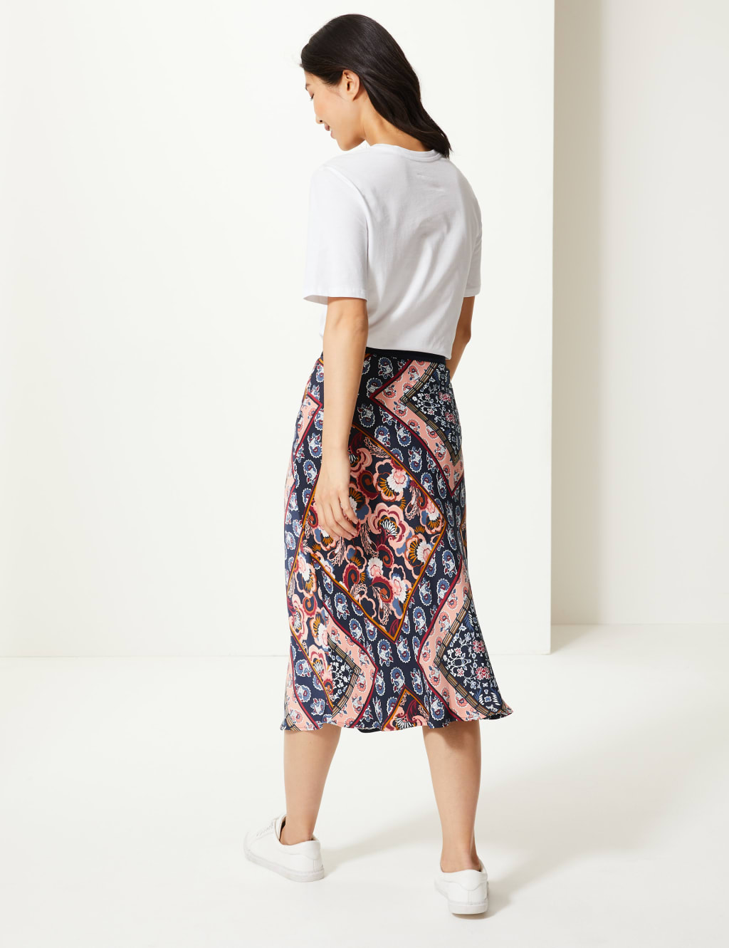 Paisley Scarf Print Slip Skirt 3 of 4