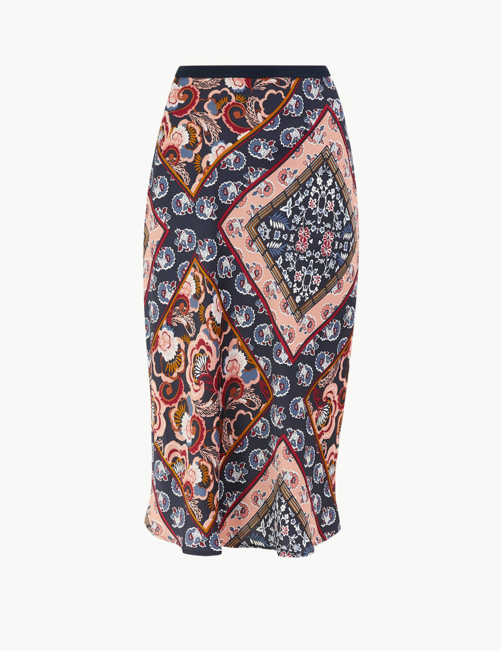 Paisley Scarf Print Slip Skirt 2 of 4