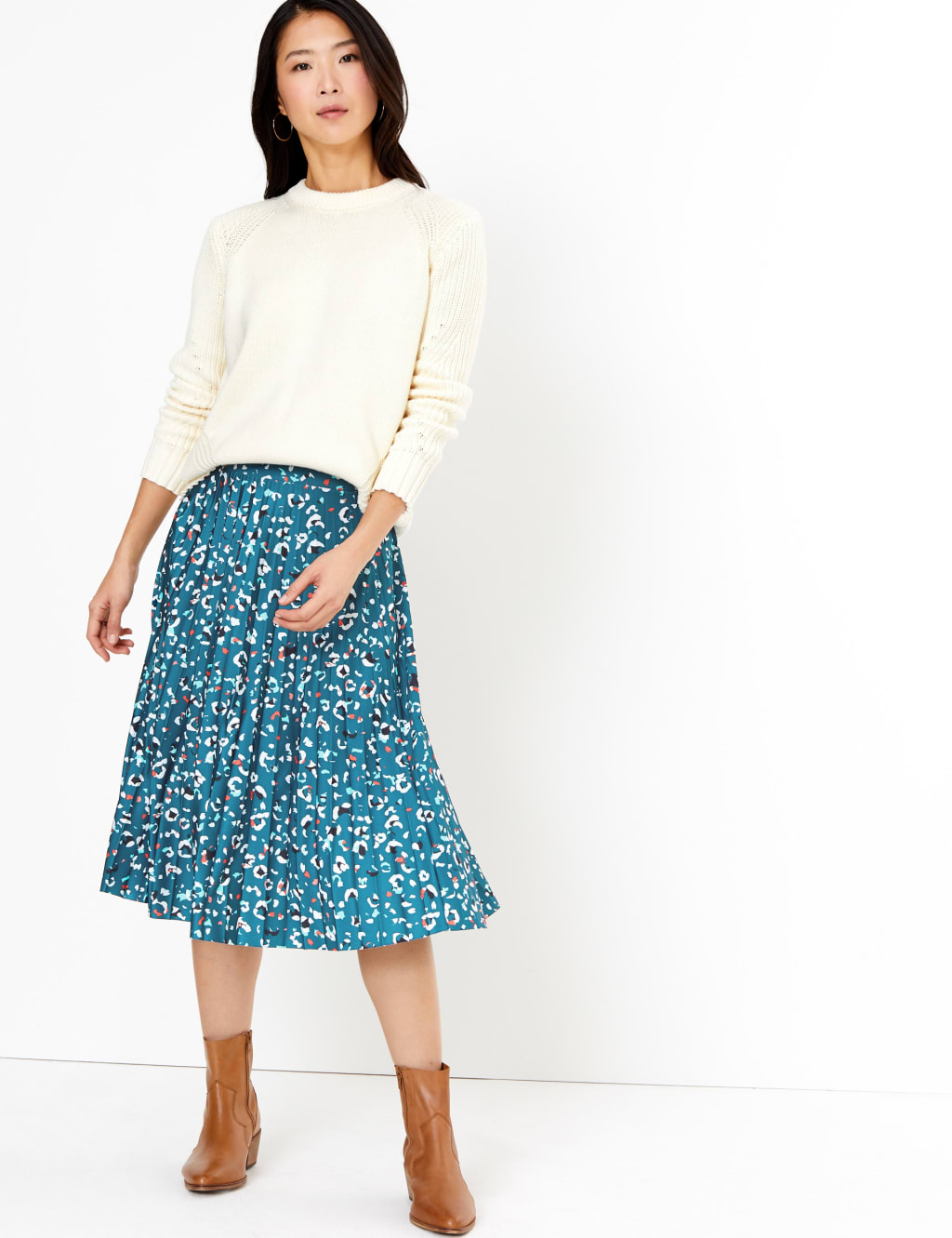 Midi floral circle skirt discount