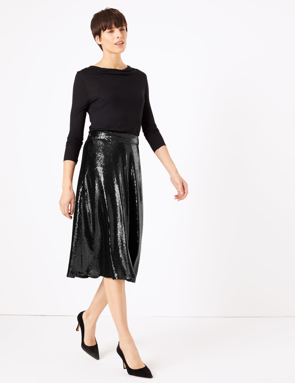 Sequin skirt m&s on sale