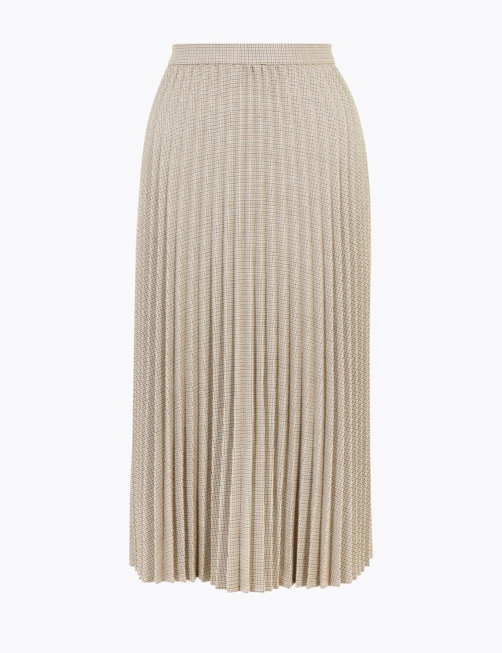 Checked Pleated Midi Skirt 2 of 4