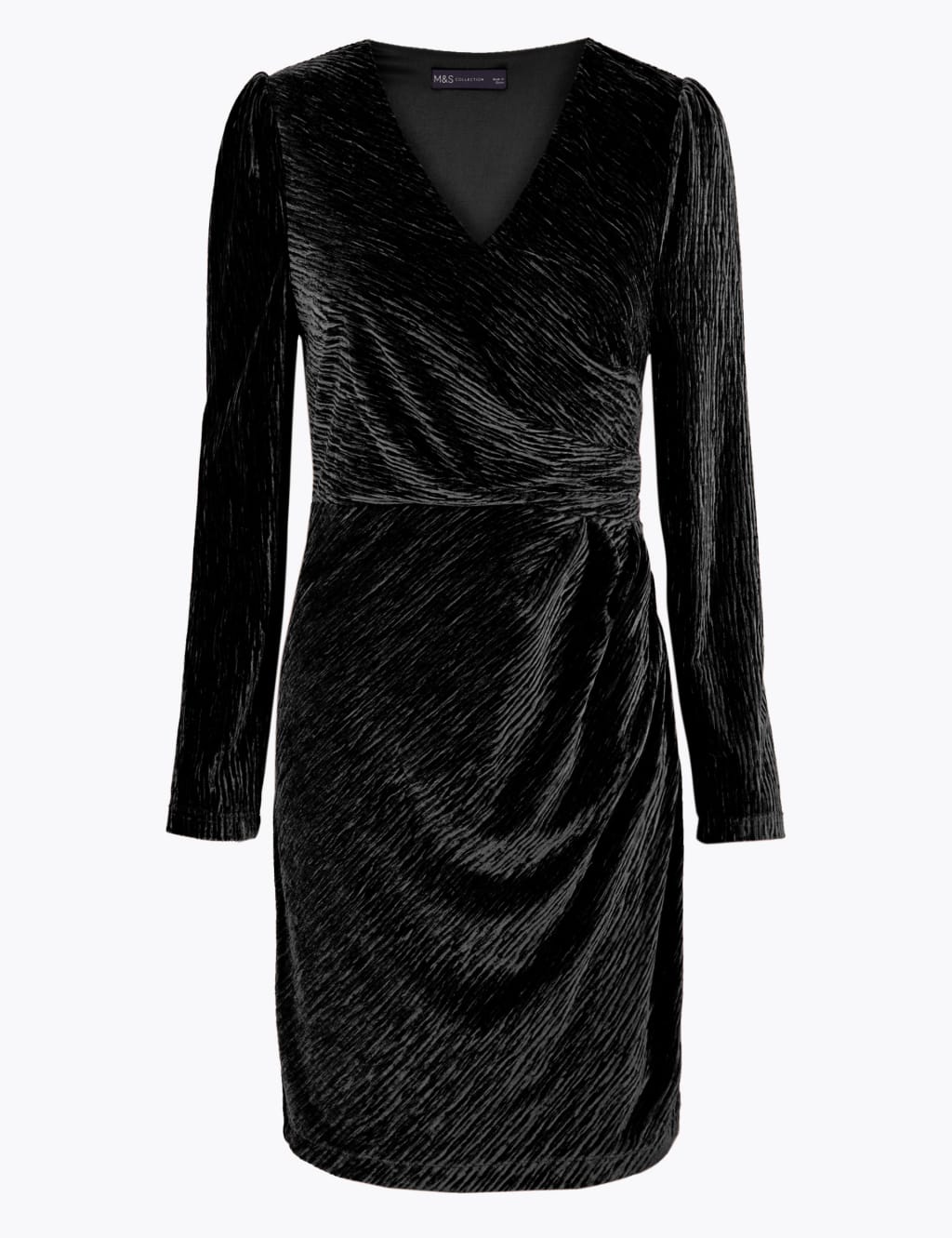 PETITE Velvet Bodycon Mini Dress 2 of 5